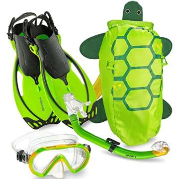 Head by Mares Italian Collection Premium Youth Sea Pals Character Kids Mask Fin Snorkel Set Snorkeli...