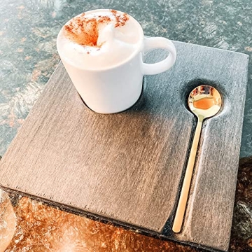 6 PCS Gold-Plated Stainless Steel Spoons Set for Dining