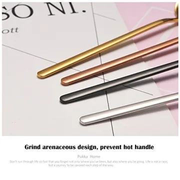 6 PCS Gold-Plated Stainless Steel Spoons Set for Dining