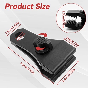 Heavy Duty Tarp Clips Set 12 Pcs for Secure Fastening