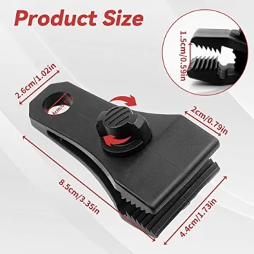 Heavy Duty Tarp Clips Set 12 Pcs for Secure Fastening