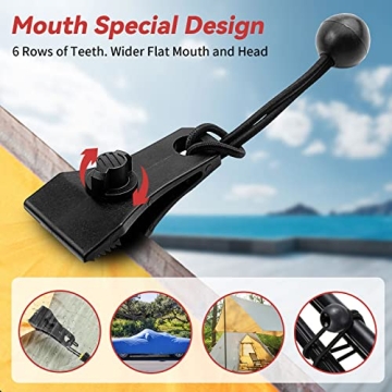 Heavy Duty Tarp Clips Set 12 Pcs for Secure Fastening