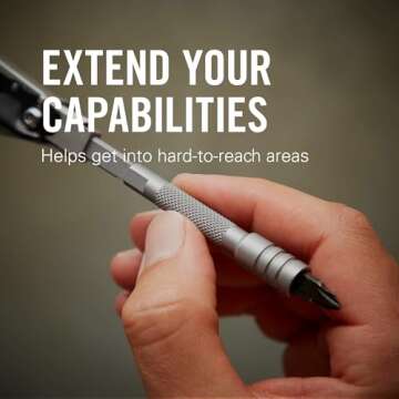 LEATHERMAN, Bit Driver Extender Add-on Accessory for Multi-Tools, Silver