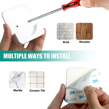 CANRAY Adhesive Shower Curtain Holder | Easy Installation