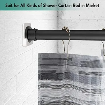 CANRAY Adhesive Shower Curtain Holder | Easy Installation