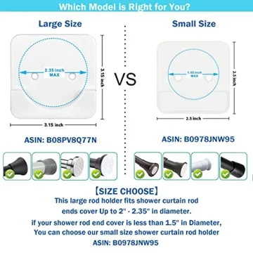 CANRAY Adhesive Shower Curtain Holder | Easy Installation