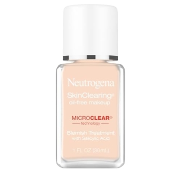 Neutrogena SkinClearing Oil-Free Acne and Blemish Fighting Liquid Foundation with Salicylic Acid Acn...
