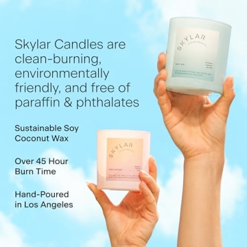 Skylar Vanilla Sky Candle Gift Set - Eco-Friendly & Luxurious