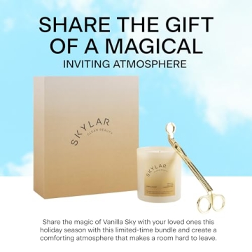Skylar Vanilla Sky Candle Gift Set - Eco-Friendly & Luxurious
