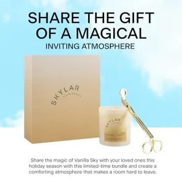 Skylar Vanilla Sky Candle Gift Set - Eco-Friendly & Luxurious