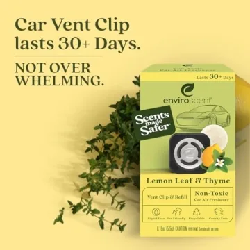 Eco-Friendly Lemon Leaf & Thyme Car Air Freshener