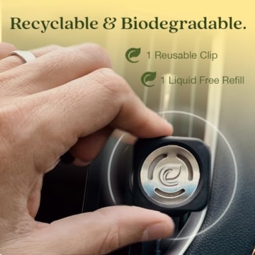 Eco-Friendly Lemon Leaf & Thyme Car Air Freshener