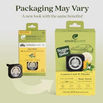 Eco-Friendly Lemon Leaf & Thyme Car Air Freshener