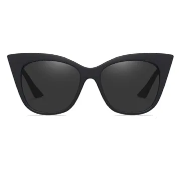 CYLEN Cateye Sunglasses For Women UV 400 Protection -Cat Eye Sunglasses Polarized(Black)