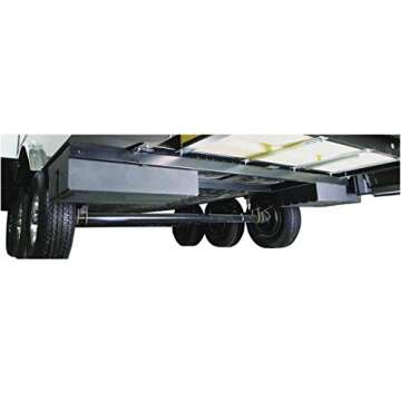 Lippert 236558 RV Double Box Under Chassis Storage Unit Black