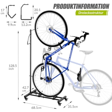 Sttoraboks Adjustable Bike Stand for Compact Living
