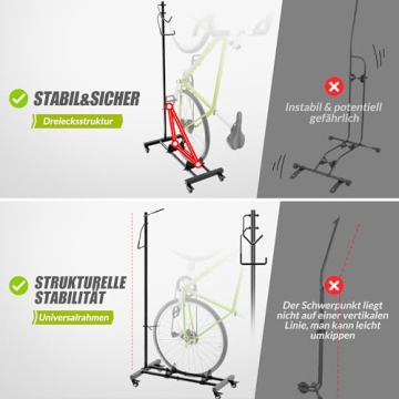 Sttoraboks Adjustable Bike Stand for Compact Living