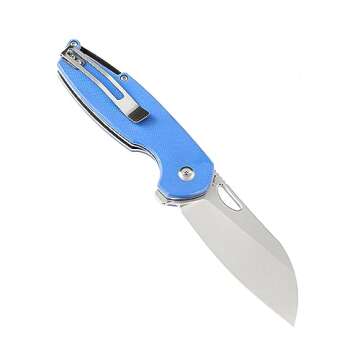 KANSEPT Model 6 Pocket Folding Knives EDC Camping Folding Knife 3.1'' Bead Blasted 154CM Material Po...