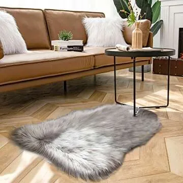 Ultra Soft Ashler Faux Fur Rug for Cozy Living Spaces