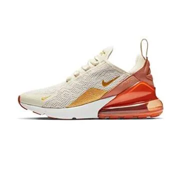 Nike Womens W Air Max 270 Light Cream/Metallic Gold Ah6789 203 Size - 9.5W