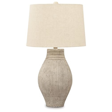 Elegant Antiqued Beige Table Lamp for All Decor Styles