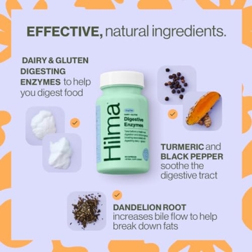 Hilma Digestive Enzymes Natural Bloating Relief Tablets