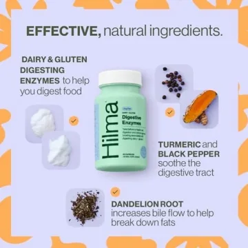 Hilma Digestive Enzymes Natural Bloating Relief Tablets