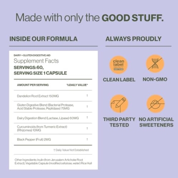 Hilma Digestive Enzymes Natural Bloating Relief Tablets