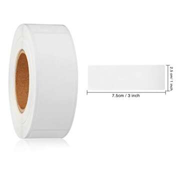 Leinuosen Freezer Labels 1 x 3 Inch Removable Food Labels Stickers Storage Tapes Refrigerator Freezer Paper Food Tapes to Write for Containers(300 Pieces)