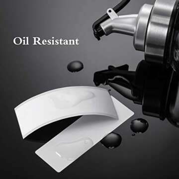 Leinuosen Freezer Labels 1 x 3 Inch Removable Food Labels Stickers Storage Tapes Refrigerator Freezer Paper Food Tapes to Write for Containers(300 Pieces)