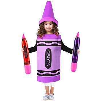 ArtCreativity Crayon Inflates, Set of 12, Inflatable Crayons in Vibrant Colors, Decorations for Art Themed Parties, 22 Inch Long Crayon Balloons, Fun Pretend Play Accessories, 4 Colors