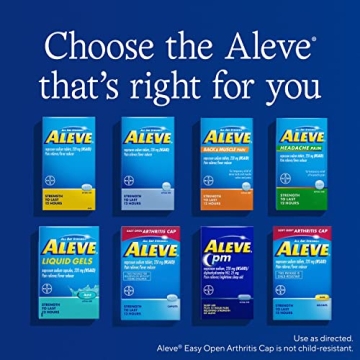 Aleve PM Sleep Aid Pain Reliever 120 Caplets Nighttime Relief