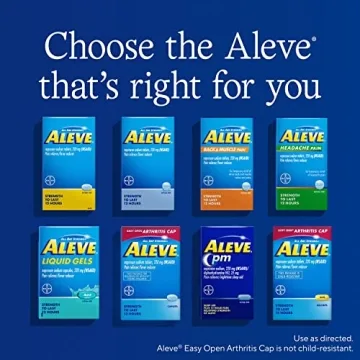 Aleve PM Sleep Aid Pain Reliever 120 Caplets Nighttime Relief