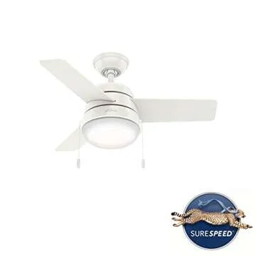 Hunter Fan Company 59301 Aker Indoor Ceiling Fan with LED Light