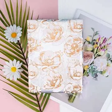 MAYPLUSS Valentine's Day Wrapping Paper - 3 Rolls