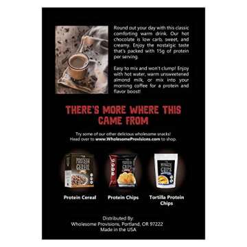 Protein Hot Chocolate, Keto Hot Chocolate Mix, Low Carb Hot Cocoa, 15g Protein, 2g Net Carbs, Low in Sugar, Instant Hot Coco, 7 Individual Macro-Controlled Packages (Classic, 3 Pack)