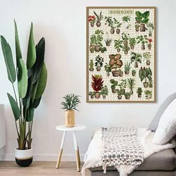 Vintage Houseplant Puzzle 1000 Pieces Perfect for Nature Lovers