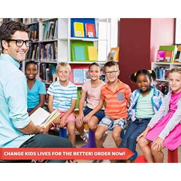 Studico ActiveChairs Kids Wobble Chair, Flexible Elementary Classroom Seating, Improves Focus, Postu...