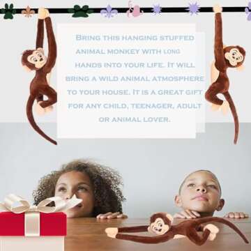 CHELEI2019 27.6" Monkey Plush Stuffed Animal for All Ages