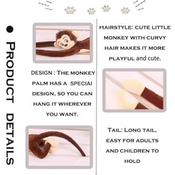 CHELEI2019 27.6" Monkey Plush Stuffed Animal for All Ages