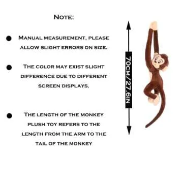 CHELEI2019 27.6" Monkey Plush Stuffed Animal for All Ages