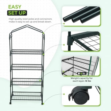 EAGLE PEAK Mini Greenhouse for Easy Indoor Planting