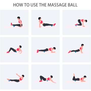 Hard Lacrosse Ball Massage Ball Therapy. Firm Trigger Point Massager Tool for Deep Tissue Yoga Physiotherapy Myofascial Release Muscle Relax Plantar Fasciitis Pain Relief (2 Pack) (Blue)