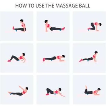 Hard Lacrosse Ball Massage Ball Therapy. Firm Trigger Point Massager Tool for Deep Tissue Yoga Physiotherapy Myofascial Release Muscle Relax Plantar Fasciitis Pain Relief (2 Pack) (Blue)