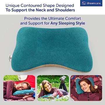 DREAMCARE Camping Pillow for Travel and Camping Comfort