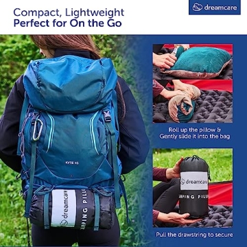 DREAMCARE Camping Pillow for Travel and Camping Comfort