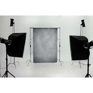 Kate 5x7ft Light Grey Backdrops Abstract Photography Backdrop for Professional Studio Backgrounds