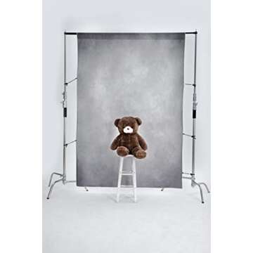 Kate 5x7ft Light Grey Backdrops Abstract Photography Backdrop for Professional Studio Backgrounds
