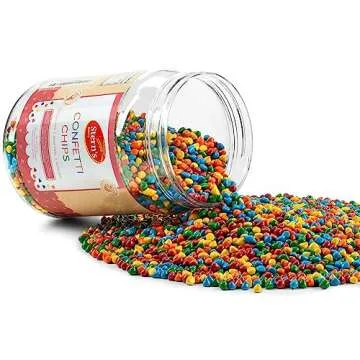 Rainbow Candy Coated Chocolate Chips | 1.5 lbs Cosmic Brownie Sprinkles | Mini Chocolate Baking Chip...