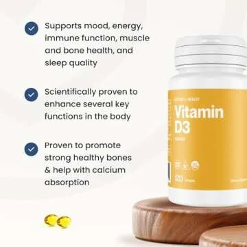 High Potency Vitamin D3 Supplement for Immune & Bone Health